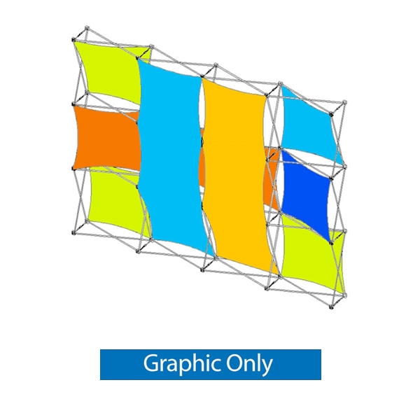 10ft (4x3) Xpressions SNAP J Trade Show Display - Replacement Graphic Only. The Xpressions series offers many of the features the exhibitors look for in a high quality display including versatility