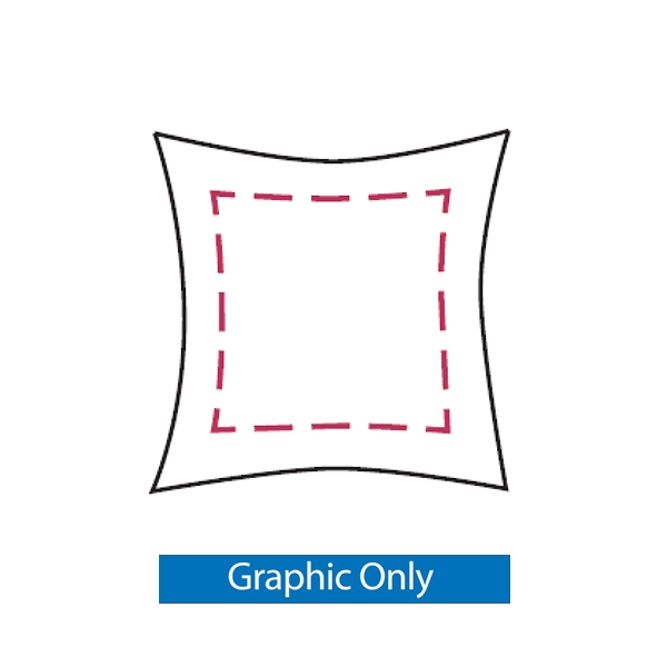 1x1 Replacement Square Skin for Xpressions SNAP Trade Show Display. Create a stunning 3-dimensional display in a Snap! Twelve frames, two planes for integrated graphics, and infinite configurations, offer a playground to create dramatic effects with endle