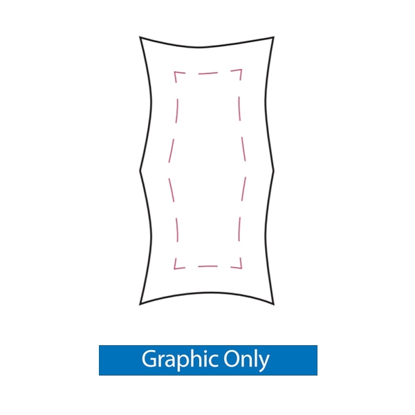 1x2 Replacement Skin for Xpressions SNAP Trade Show Display. Create a stunning 3-dimensional display in a Snap! Twelve frames, two planes for integrated graphics, and infinite configurations, offer a playground to create dramatic effects with endle