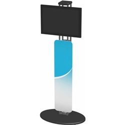 Orbital Express Truss Monitor Kiosk 01 Displays will highlight your video presentation at your next event! Create excitement and movement at your events with Trade Show Display Kiosks and Monitor Kiosks that support your multi-media presentations!