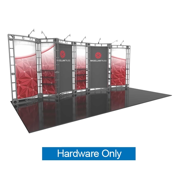 10ft x 20ft Inline Magellan Orbital Express Trade Show Truss Display Hardware Only is a complete truss exhibit, professionally designed to fit a 10ft ï¿½ 20ft trade show booth space. Orbital truss displays are most popular trade show displays