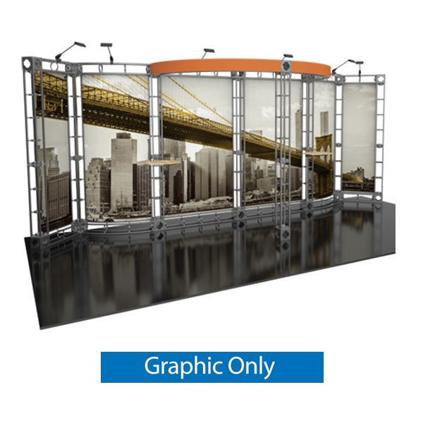 10ft x 20ft Antares Orbital Express Truss Replacement Rollable Graphics. Create a beautiful trade show display that's quick and easy to set up without any tools with the 10ft x 20ft Antares Truss Display. Truss displays are the most impactful exhibits
