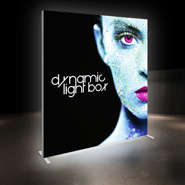 8ft x 8ft Vector Frame Master Dynamic Light Box | Animated SEG Fabric Backlit Display