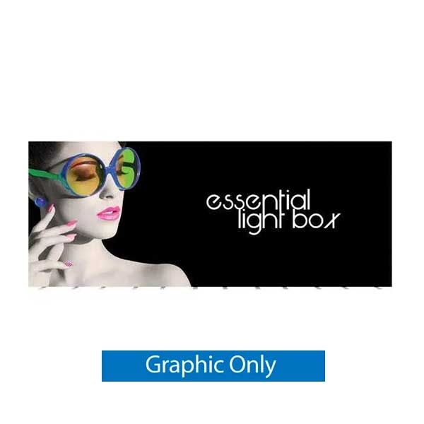 Replacement Graphic for 20ft x 8ft Vector Frame Essential Light Box | Single-Sided Fabric Graphic