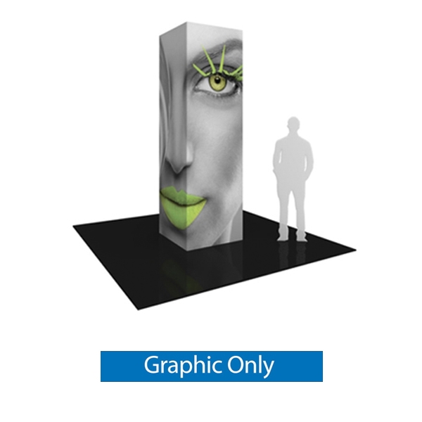 Replacement Graphics for 3ft x 10ft Vector Frame Modular Tower 03 | SEG Tension Fabric Only