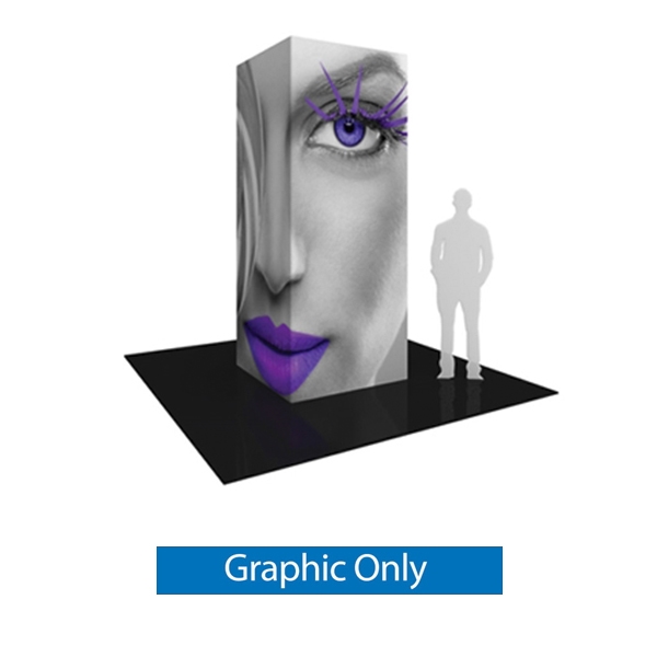 Replacement Graphics for 4ft x 10ft Vector Frame Modular Tower 04 | SEG Tension Fabric Only