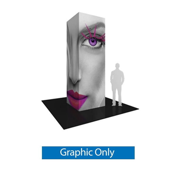 Replacement Graphics for 4ft x 12ft Vector Frame Modular Tower 06 | SEG Tension Fabric Only