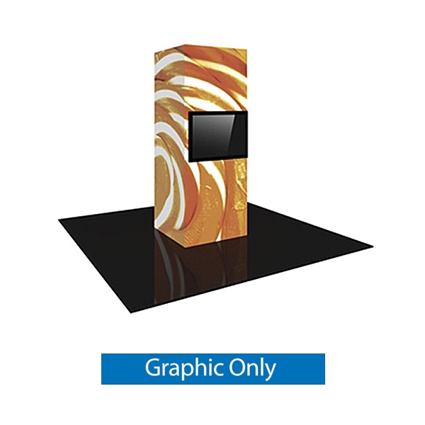 Replacement Graphics for 3ft x 8ft Vector Frame Backlit Monitor Tower 01 | SEG Tension Fabric Only