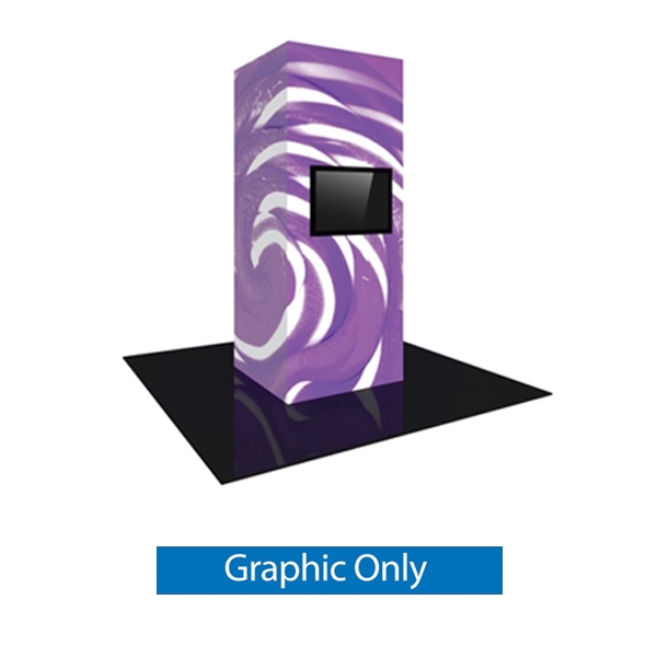 Replacement Graphics for 4ft x 10ft Vector Frame Backlit Monitor Tower 04 | SEG Tension Fabric Only