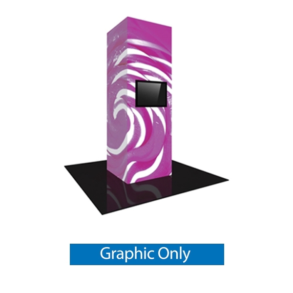 Replacement Graphics for 4ft x 12ft Vector Frame Backlit Monitor Tower 06 | SEG Tension Fabric Only