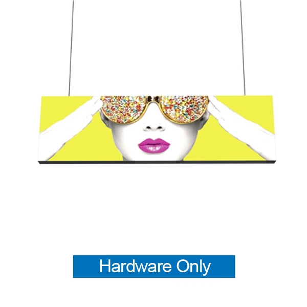 10ft x 3ft Vector Frame Hanging Light Box | Backlit Hanging Banner | Frame Hardware, Lights and Case Only