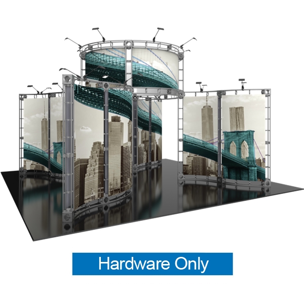 20ft x 20ft Island Canis Orbital Express Truss Display Hardware Only is the next generation in dynamic trade show exhibits. Canis Orbital Express Truss Kit is a premium trade show display is designed to be used in a 20ft x 20ft exhibit space