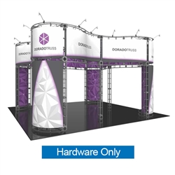 20ft x 20ft Island Dorado Orbital Express Truss Display Hardware Only is the next generation in dynamic trade show exhibits. Dorado Orbital Express Truss Kit is a premium trade show display is designed to be used in a 20ft x 20ft exhibit space