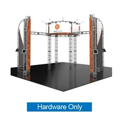 20ft x 20ft Island Janus Orbital Express Truss Display Hardware Only is the next generation in dynamic trade show exhibits. Canis Orbital Express Truss Kit is a premium trade show display is designed to be used in a 20ft x 20ft exhibit space