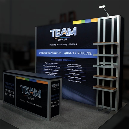 10 x 10 Custom Inline Trade Show Exhibit - Display Design # 782467