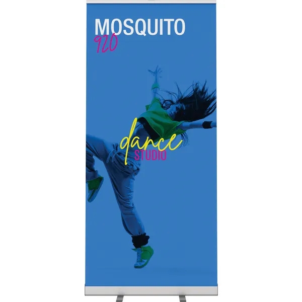 36in Mosquito 900 Retractable Banner Stand Display with Fabric Banner is the perfect addition to any display. Mosquito 900 Retractable Banner Stand called roll up banner stands or pull up banner stands