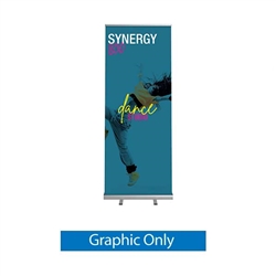 3ft x 7ft Synergy 800 Retractable Banner Stand | Vinyl Graphic Only