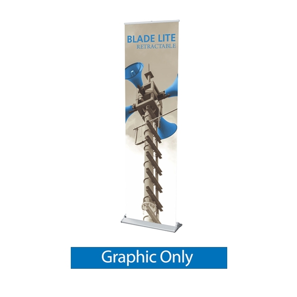 Replacement Fabric Banner for 24in Blade Lite 600. Retractable Banner Stands are the perfect marketing solutions for trade show booths, exhibits, displays. Full line of trade show displays, pop up booths, retractable banner stands, table top displays