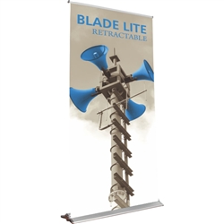 48in Blade Lite 1200 Retractable Banner Stand with Fabric Banner are the perfect marketing solutions for trade show booths, exhibits and displays. Full line of trade show displays, pop up booths, retractable banner stands, table top displays, banner stand