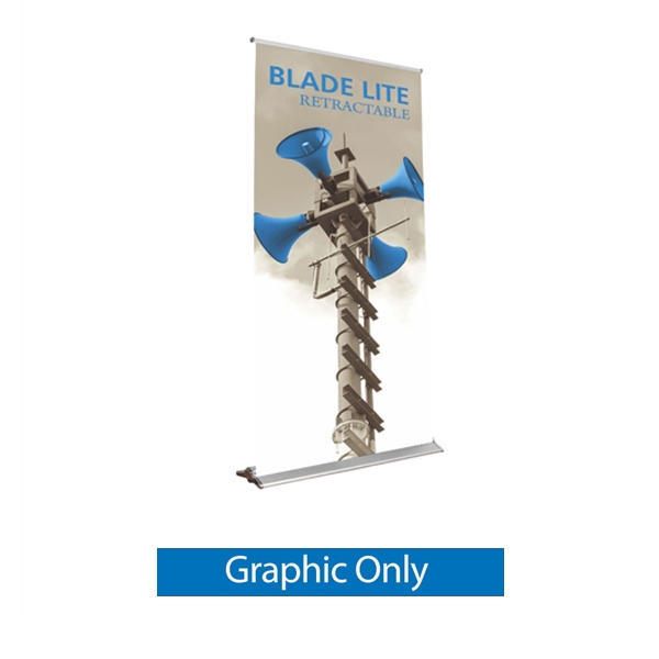 Replacement Vinyl Banner for 48in Blade Lite 1200.Retractable Banner Stands are the perfect marketing solutions for trade show booths, exhibits, displays. Full line of trade show displays, pop up booths, retractable banner stands, table top displays