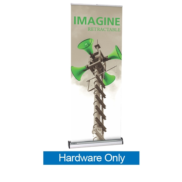 31.5in Imagine Interchangeable Cassette Retractable Banner Stand Hardware Only is a premium, single-sided cassette retractable banner stand display for frequent graphics changes and switch-outs, our most popular removable cassette roller system