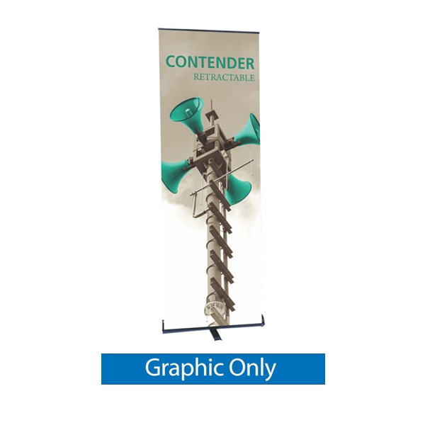Replacement Fabric Banner for 24in Contender Mini Silver Retractable Banner Stand.It is the perfect addition to any trade show or event display, exhibit, booth. High quality of Retractable, Roll Up Banner Stands, Pull Up Banners single or double sided