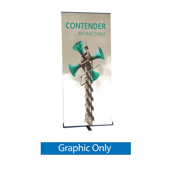 Replacement Vinyl Banner for Contender Standard Silver Retractable Banner Stand. It is the perfect addition to any trade show or event display, exhibit, booth. High quality of Retractable, Roll Up Banner Stands, Pull Up Banners single or double sided