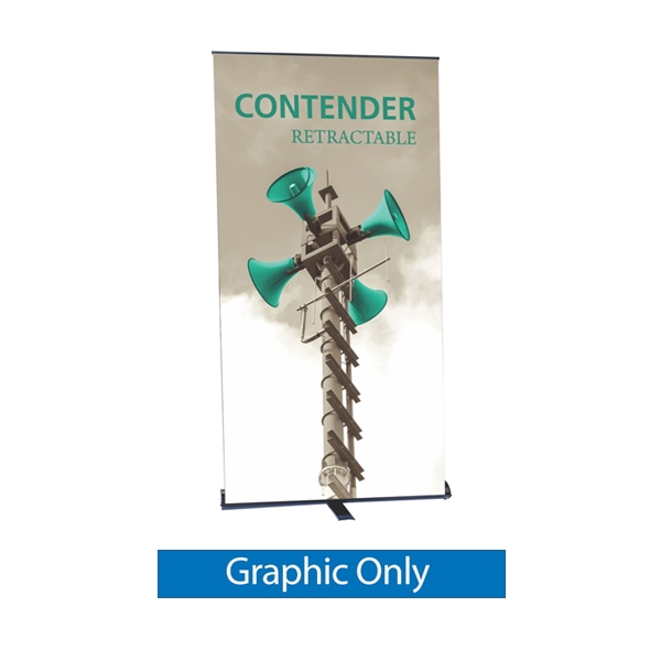 Replacement Fabric Banner for Contender Monster Retractable Banner Stand. It is the perfect addition to any trade show or event display, exhibit, booth. High quality of Retractable, Roll Up Banner Stands, Pull Up Banners single or double sided