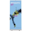32in Mosquito 800 Black Retractable Banner Stand with Vinyl Banner also known as roll up exhibit displays, are ideal for trade show displays,retail environments. Mosquito 800 Retractable Banner Stand called roll up banner stands or pull up banner stands