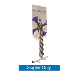 Replacement Vinyl Banner for Mosquito 800 Retractable Banner Stand. Mosquito 800 Retractable Banner Stand called roll up banner stands or pull up banner stands