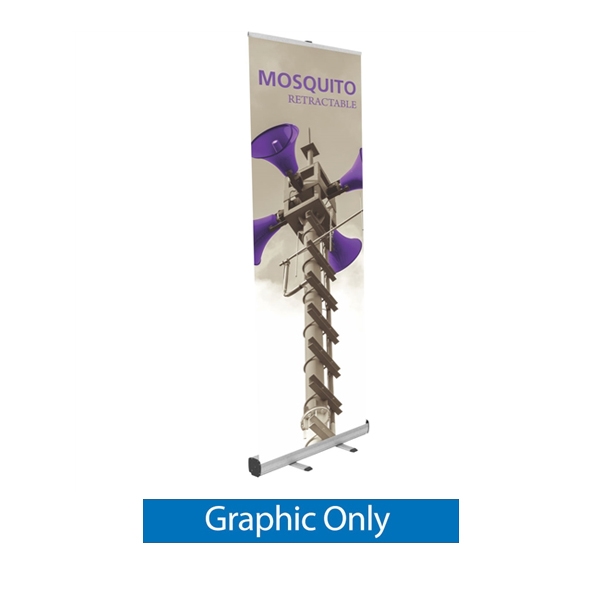 Replacement Fabric Banner for Mosquito 800 Retractable Banner Stand. Mosquito 800 Retractable Banner Stand called roll up banner stands or pull up banner stands