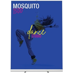 60 in Jumbo Wide Mosquito 1500 Retractable Banner Stand Display with Vinyl Banner is the perfect addition to any display. With the Jumbo Wide Retractor simply pull out the banner, hook it to the two support bars and you are ready to display.
