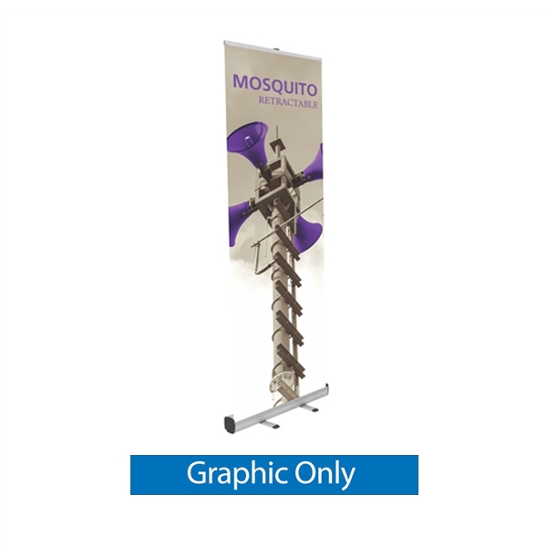 Replacement Vinyl Banner 10ft Tall Giant Mosquito Retractable Banner Stand. Banner Displays for Trade Shows - Pull Up Retractable Banner Stand Displays. Wide 10ft tall portable and economical single sided pop-up retractable banner stand.