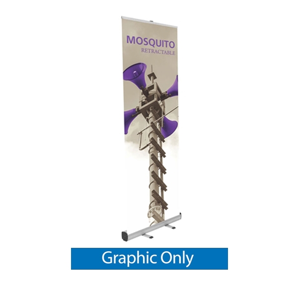 Replacement Vinyl Banner for Mosquito Lite Retractable Banner Stand. Mosquito 800 Retractable Banner Stand called roll up banner stands or pull up banner stands