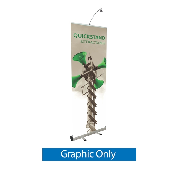QuickStand 31.5in Retractable Black BannerStand Mosquito 800 Replacement Fabric Banner.It is an all-in-one banner stand for your next trade show. Super affordable QuickStand retractable banner stand was designed with price in mind.