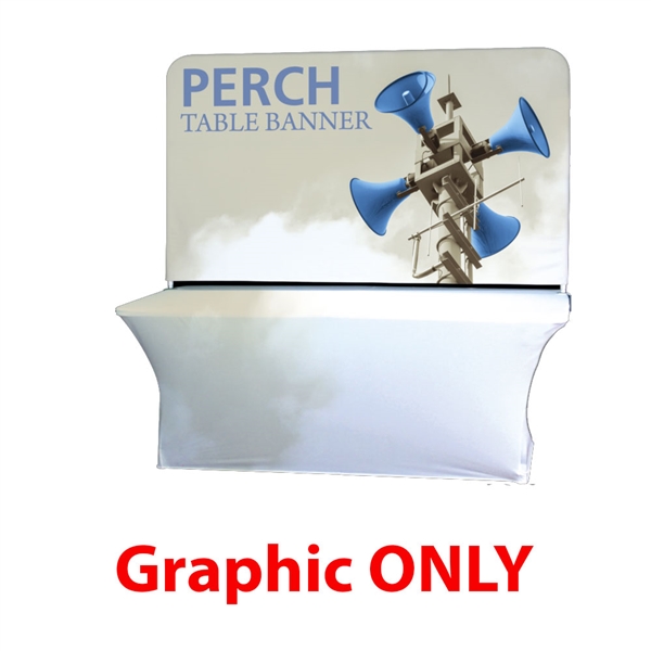 8ft Perch Medium Table Pole Banner Graphic Only will provide you both stability and striking looks. Street Pole Banners, avenue banners, or main street banners; call them what you like we have them.