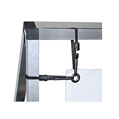 Replacement bungee cords for the Monsoon double sided billboard a-frame. Monsoon portable billboards are double sided A-frame banner displays for indoor and outdoor use. A semi-portable, double-sided billboard that features a strong frame.
