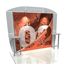 Linear 10ft x 10ft Kit 02Trade Show Display provides the looks, style and sophistication of a custom exhibit with the ease, convenience and value that you’re looking for. The Linear range of portable exhibits is designed to ship with minimal lead time