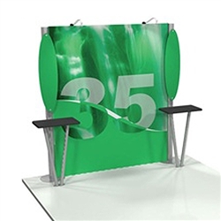 Linear 10ft x 10ft Kit 35 Trade Show Display provides the looks, style and sophistication of a custom exhibit with the ease, convenience and value that you’re looking for. The Linear range of portable exhibits is designed to ship with minimal lead time