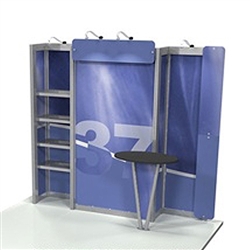 Linear 10ft x 10ft Kit 37 Trade Show Display provides the looks, style and sophistication of a custom exhibit with the ease, convenience and value that you’re looking for. The Linear range of portable exhibits is designed to ship with minimal lead time