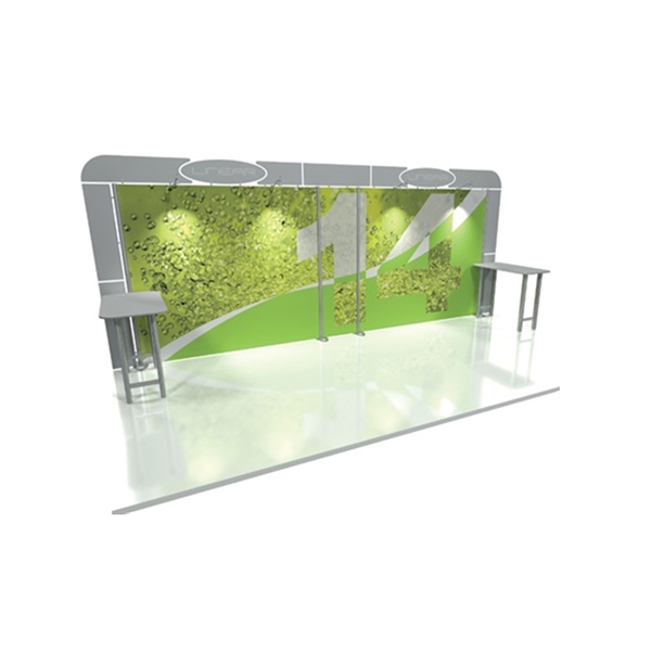 Linear 10ft x 20ft Kit 14 Trade Show Display provides the looks, style and sophistication of a custom exhibit with the ease, convenience and value that you’re looking for. The Linear range of portable exhibits is designed to ship with minimal lead time