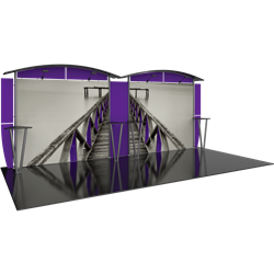 Linear 10ft x 20ft Kit 26 Trade Show Display provides the looks, style and sophistication of a custom exhibit with the ease, convenience and value that youï¿½re looking for. The Linear range of portable exhibits is designed to ship with minimal lead time
