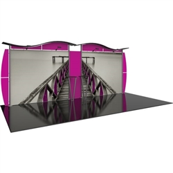 Linear 10ft x 20ft Kit 27 Trade Show Display provides the looks, style and sophistication of a custom exhibit with the ease, convenience and value that youï¿½re looking for. The Linear range of portable exhibits is designed to ship with minimal lead time