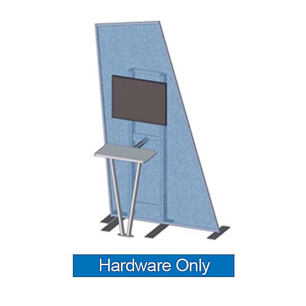 Formulate Monitor Trade Show Kiosk Kit 02 Display Hardware Only is a versatile Monitor Kiosk that doubles as a workstation! Freestanding Monitor Kiosk is a perfect accent to any trade show or event display, and is ideal for integrating digital messaging.