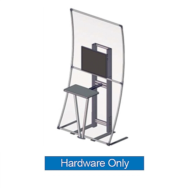 Formulate Monitor Trade Show Kiosk Kit 03 Display Hardware Only is a versatile Monitor Kiosk that doubles as a workstation! Freestanding Monitor Kiosk is a perfect accent to any trade show or event display, and is ideal for integrating digital messaging.