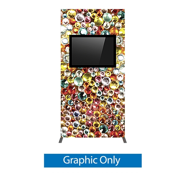 Vector Frame Monitor Kiosk 02 | Double-Sided Replacement Graphic | 2 Monitor Mount