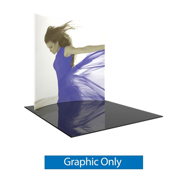 10ft x 10ft Formulate Master Horizontal Curve Display Single Sided Graphic Only. This display offers graphic area to get you noticed at your trade show! Formulate Displays are available in three layouts: straight, horizontally curved, and vertica
