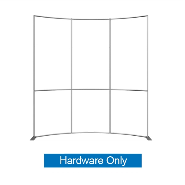 10ft x 10ft Formulate Master Horizontal Curve Display Hardware Only. This display offers graphic area to get you noticed at your trade show! Formulate Displays are available in three layouts: straight, horizontally curved.