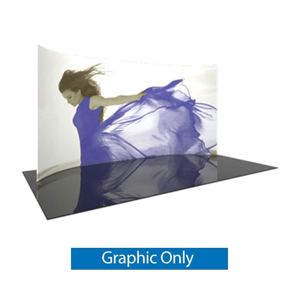 20ft x 10ft Formulate Master Horizontal Curve Single Sided Graphic Only. This display offers graphic area to get you noticed at your trade show! Formulate Displays are available in three layouts: straight, horizontally curved, and vertica