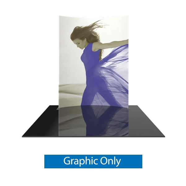 8ft x 10ft Formulate Master Horizontal Curve Single Sided Graphic Only. This display offers graphic area to get you noticed at your trade show! Formulate Displays are available in three layouts: straight, horizontally curved, and vertica